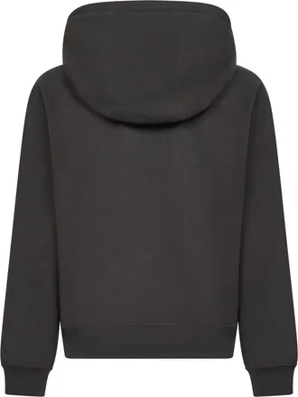 Saint Laurent Mens Black Hoodie With Adjustable Drawstring Cotton Sweatshirts Sweater