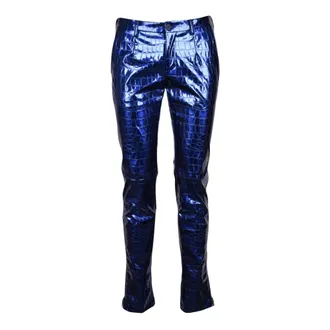 Dolce & Gabbana Heren, Broeken, Blauw, Maat: S Katoen