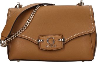Guess Tassen, Dames, Bruin, ONE Size, Leer, Nastra Crossbody Tas