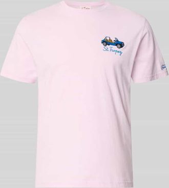 MC2 Saint Barth T-Shirt mit Stitchings Modell PORTOFINO in Hellrosa, Gr&ouml;&szlig;e XXL