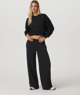 Vuori Clothing Restore Ultra Wideleg Sweatpant - Long | Washed Black | Medium