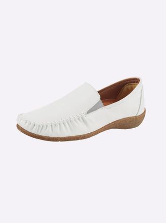 Loretta Slipper LORETTA, Damen, Gr. 36, wei&szlig;, Glattleder, Schuhe Slipper