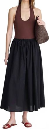 Apiece Apart Womens Hanne Tie Maxi Skirt In Black