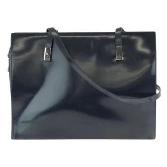 Gucci Bolso de hombro tipo tote de charol Pre-owned - Pre-owned - Mujer - Negro - ONE SIZE