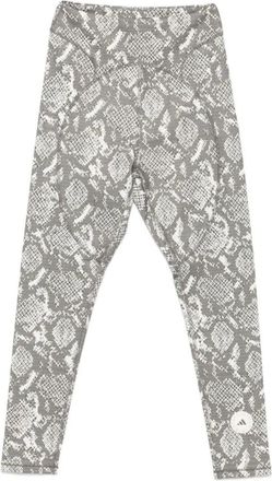 adidas by Stella McCartney Training Trousers & Tights, female, Beige, XS, Snakeskin Print High Waist Trousers