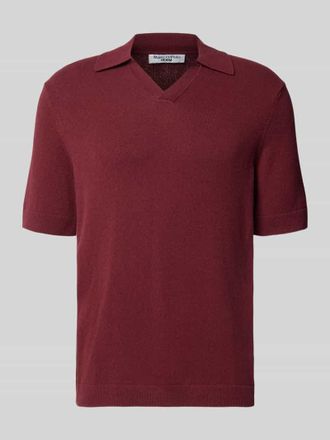 Marc O'Polo Denim Regular Fit Poloshirt aus Baumwoll-Mix in Bordeaux, Gr&ouml;&szlig;e XXL