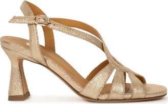 Bobbies Nour Heeled Sandals in Iridescent Champagne at Nordstrom, Size 6.5