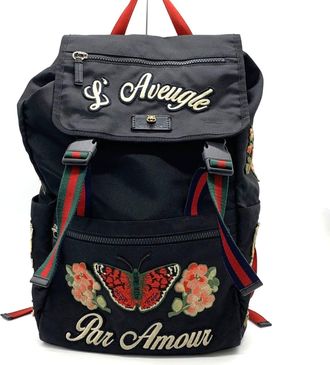 Gucci Black Nylon Backpack (Pre-Owned)