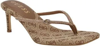 Guess Crystal Embellished Sandal in Brown/gold at Nordstrom, Size 6.5