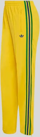 adidas Originals Regular Fit Trainingshose mit Label Stitching in GELB, Gr&ouml;&szlig;e XS