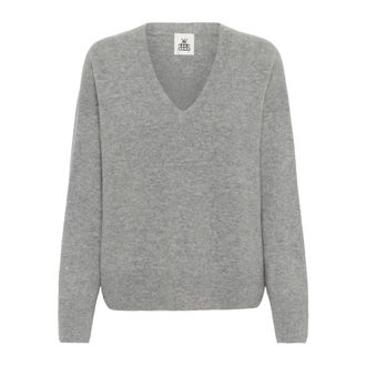 Karen by Simonsen V-hals Truien - Dames - V-hals truien - Grijs - M - Truien & Vesten
