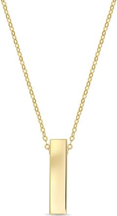 Bony Levy 14K Yellow Gold Bar Pendant Necklace at Nordstrom Rack, Size 18