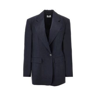 P.A.R.O.S.H. P. A.R. O.S. H. Raisa linen-blend oversized jacket Woman M