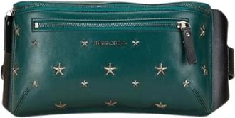 Jimmy Choo London Pre-owned Leren Crossbody Tas - Dames - Vintage Heuptassen - Groen - ONE Size - Leer - Vintage