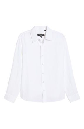 Rag & Bone Finch Linen Button-Up Shirt in White at Nordstrom, Size Xx-Large