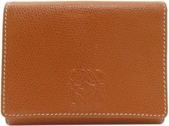Loewe Pre-owned Wallets, female, Brown, Size: ONE SIZE Pre-owned Leather Wallet