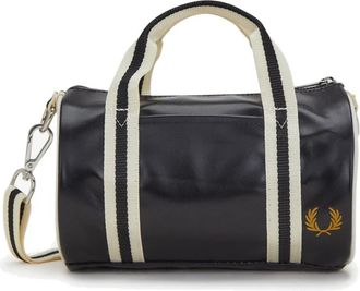 Fred Perry Mini Barrel Bag - Heren - Handtassen - Zwart - ONE Size - Polyester - Tassen
