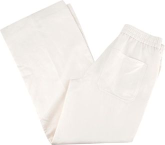 MASSIMO DUTTI Cream Twill Wide Leg Trousers