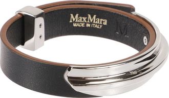 Max Mara Agiate Armband - Dames - Armbanden - Zwart - M - Leer - Accessoires