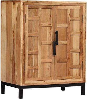 vidaXL Aparador de madera maciza de acacia marrón 60x35x76 cm Vidaxl