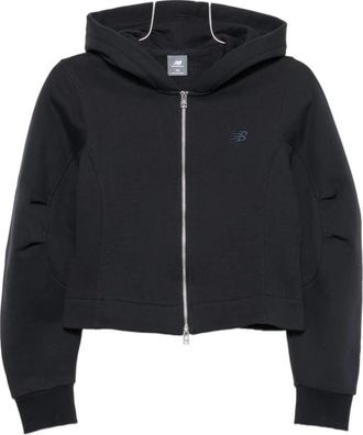 New Balance Athletics Crafted Fleece - Dames - Trainingsjackets - Zwart - M - Katoen - Fitness