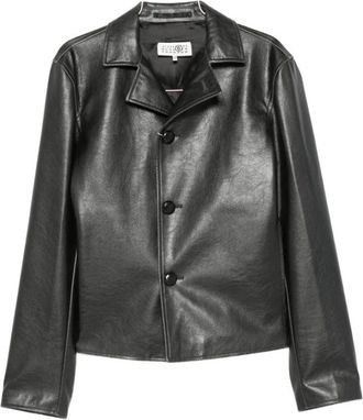 Maison Margiela Leather Jacket - male - MM6 Maison Margiela - Leather Jackets - Black - M - Jackets
