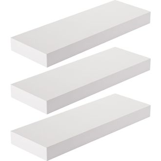 Sorbus Set of 3 Floating Shelves in White at Nordstrom Rack