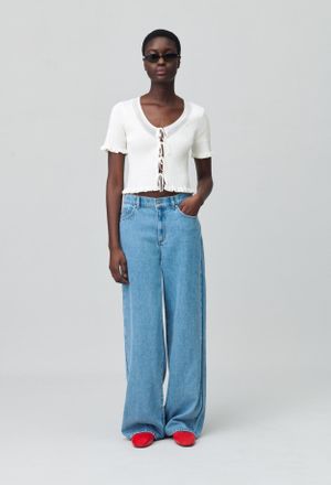 Claudie Pierlot Top noeuds maille fine