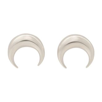 Marine Serre Moon Earrings - Dames - Oorbellen - Grijs - ONE Size - Accessoires