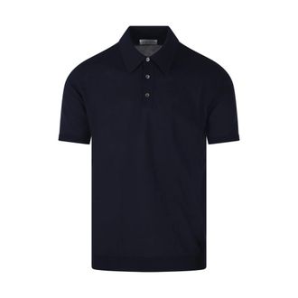 Roberto Collina Polo Shirts, male, Blue, Size: 2XL Polo