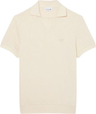 Lacoste Polo Shirts - Heren - Polos - Beige - XS - Leer - Tops