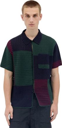 Thisisneverthat Block Crochet Shirt - Heren - Korte mouwen Overhemden - Veelkleurig - L - Overhemden
