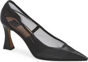 Dolce Vita Malory Pointed Toe Pump in Onyx Mesh at Nordstrom Rack, Size 6.5
