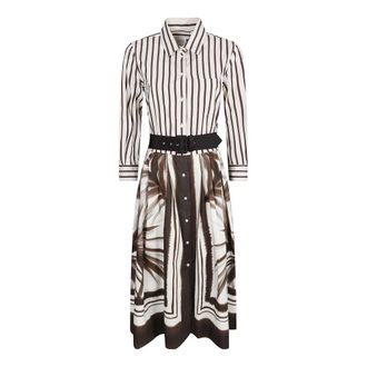 Sara Roka Shirt Dresses, female, Brown, Size: S Sara Roka Dresses Brown