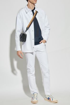 Fendi Jeans With Tapered Legs, Mens, White