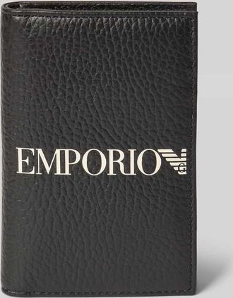 Emporio Armani Kartenetui mit Label-Print in Black, Größe 1