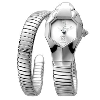 Just Cavalli Womens Glam Chic Septagon Silver Dial Ladies Watch Stainless Steel - One Size