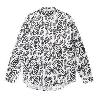 Stüssy Swirly S Silk Shirt White 1110242