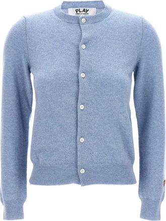 Comme Des Gar&ccedil;ons Wollen Cardigan - Dames - Vesten - Blauw - S - Wol - Truien & Vesten
