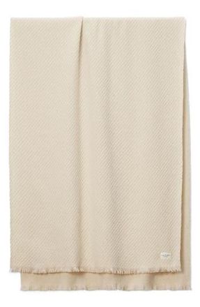 Rag & Bone Joni Stripe Wool Scarf in Oatmlivry at Nordstrom Rack