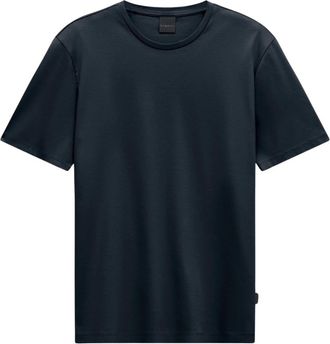 Bugatti T-shirt van dik katoen - Heren - Tops - Blauw - Maat: XL Katoen