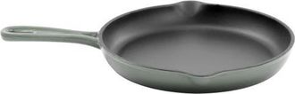 MegaChef Round 10.25 Inch Enameled Cast Iron Skillet in Gray at Nordstrom