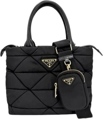 Prada Pre-owned Vintage Handtas - Dames - Vintage Handtas - Zwart - ONE Size - Nylon - Vintage
