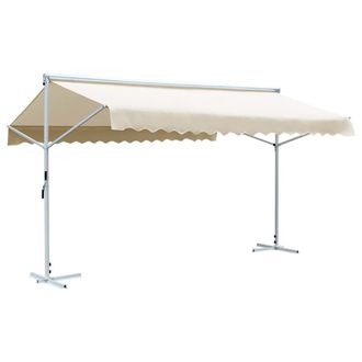 vidaXL Toldo De Pie Independiente Color Crema 500x300 Cm Vidaxl
