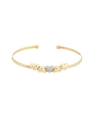 Meshmerise 18K Over Silver Mesh Bangle Bracelet