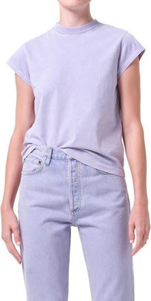 A Gold E Long Line Bryce Cap Sleeve T-Shirt in Acid Lilac Lilac at Nordstrom, Size X-Small