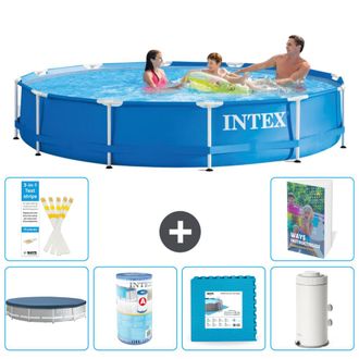 Intex Piscina Con Estructura Redonda - 366x76 Cm - 7-piezas S80