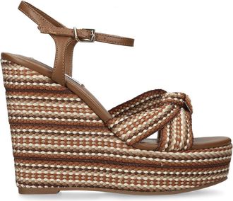 Steve Madden Womens Leather Aztec Brown Heels - Size UK 4