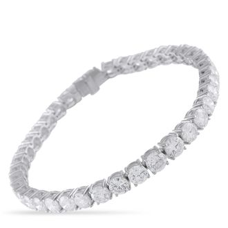 Luxury Bazaar Platinum 15.79ct Diamond Tennis Bracelet MF02-081326