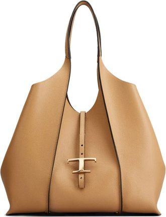 Tod's Borsa tote T Timeless media - Toni neutri